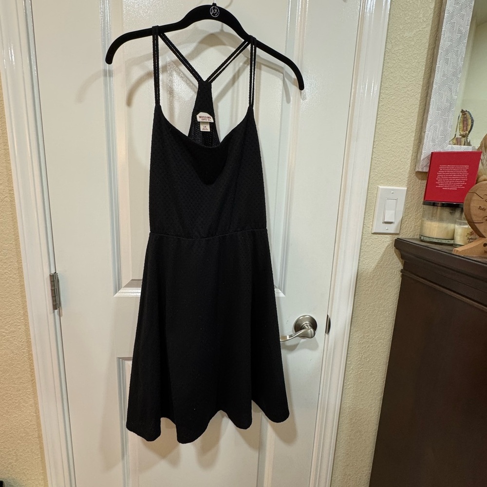 Mossimo Supply Co. Black Textured Strappy Dress